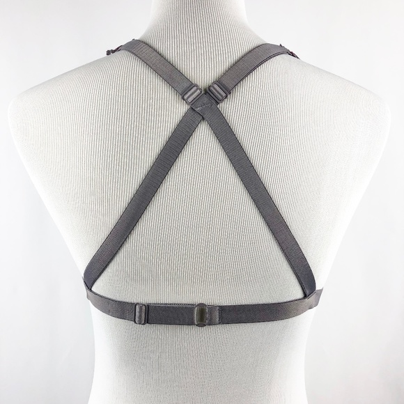 Youmita Floral Lace Crossback Overlayed Bralette - Picture 3 of 6